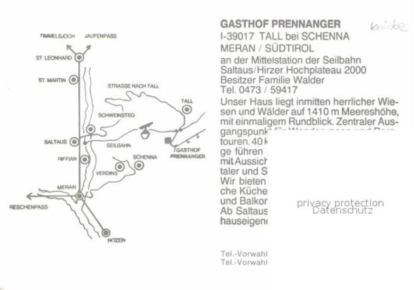 Tall Schenna Gasthaus Prennanger – Bild 2