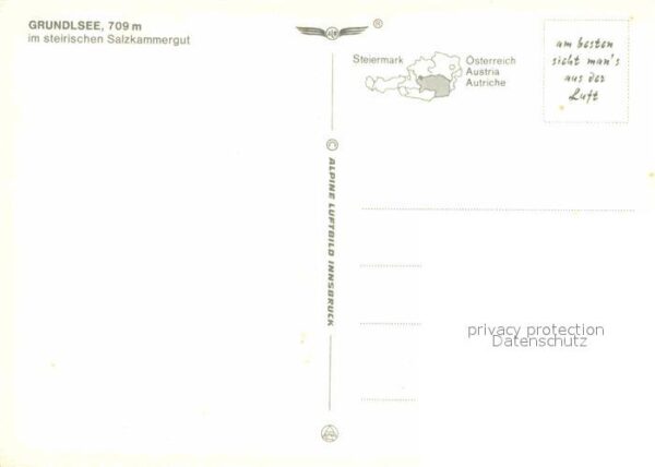 Grundlsee Steiermark Fliegeraufnahme Seepartie – Bild 2