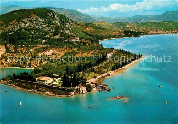 Lago di Garda Fliegeraufnahme S. Vigilio