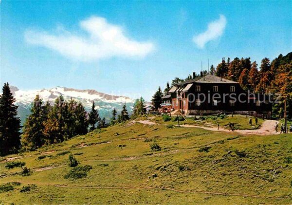 Tauplitz Hollhaus mit Dachsteinmassiv