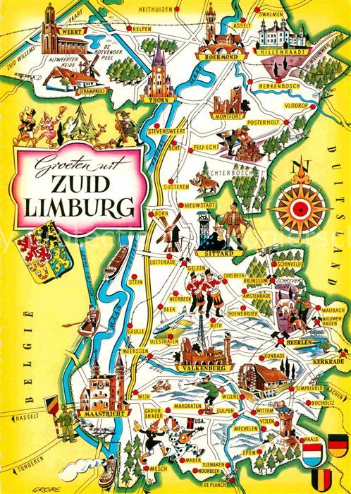 Zuid Limburg Lageplan