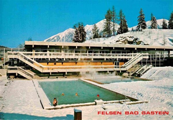 Bad Gastein Felsenbad im Winter