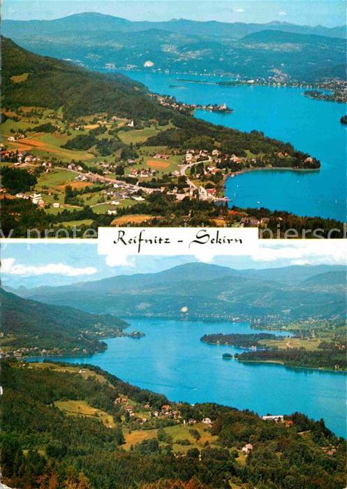 Reifnitz Woerthersee Fliegeraufnahme Sekirn am Wörthersee