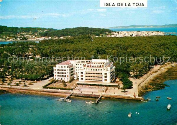 Isla de La Toja Fliegeraufnahme Gran Hotel