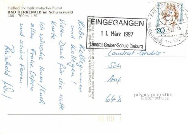 Bad Herrenalb Ortspartie Fachwerkhäuser – Bild 2