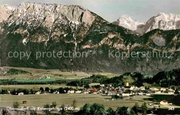 Oberaudorf mit Kaisergebirge