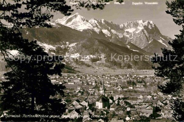 Garmisch-Partenkirchen mit Zugspitzgruppe