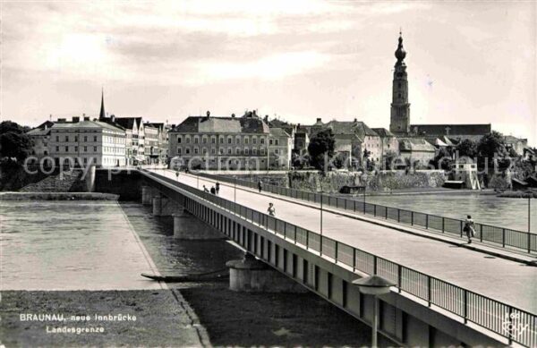 Braunau Inn Innbrücke Landesgrenze