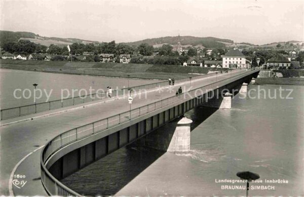 Braunau Inn Innbrücke Landesgrenze
