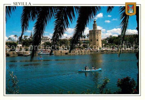 Sevilla Andalucia Torre del Oro desde Triana