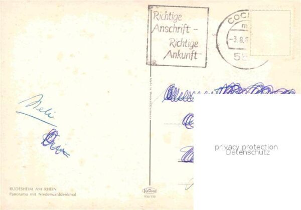 Ruedesheim Rhein Rheinpartie mit Niederwalddenkmal – Bild 2