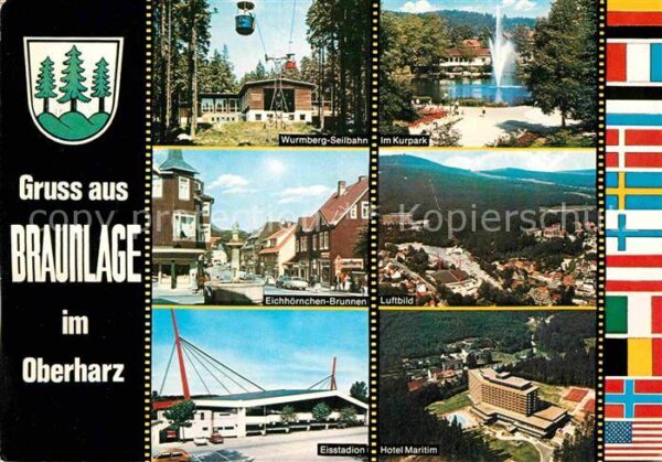 Braunlage Kurpark Fliegeraufnahme Hotel-Maritim E