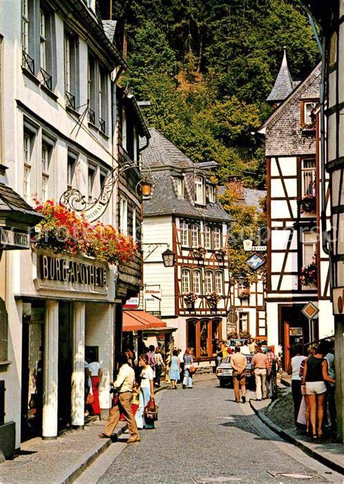 Monschau Strassenpartie Fachwerk