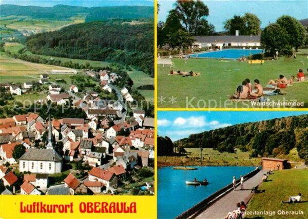 Oberaula Schwimmbad Freizeitanlage Fliegeraufnah