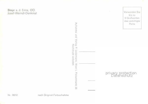 Steyr Enns Oberoesterreich Josef Werndl Denkmal – Bild 2