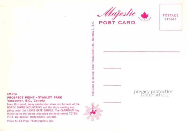 Vancouver British Columbia Prospect Point Stanley Park – Bild 2