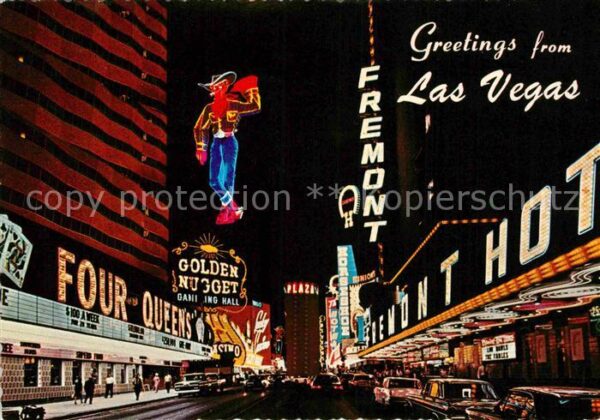 Las Vegas Nevada Fremont Street at night