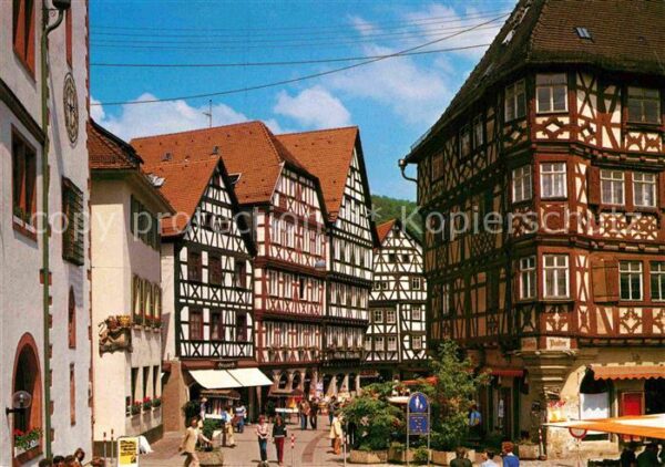 Mosbach Baden Fachwerkhäuser Hauptstrasse und Palmsch