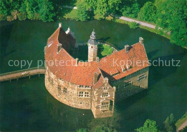 Luedinghausen Fliegeraufnahme Burg Vischering