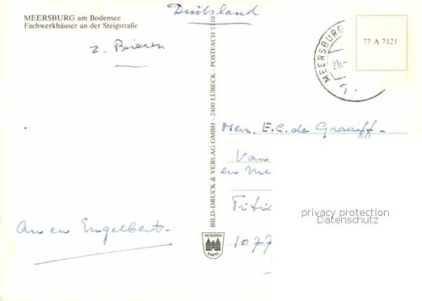 Meersburg Bodensee Steigstrasse Fachwerkhäuser – Bild 2