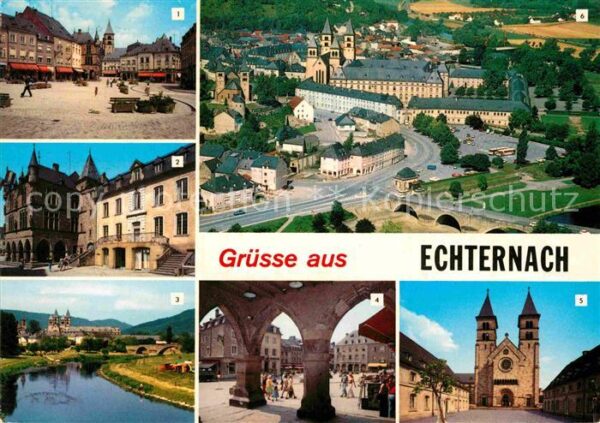 Echternach Place du Marché Hotel de Ville Arcades