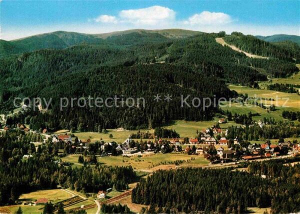 Hinterzarten Fliegeraufnahme mit Feldberg