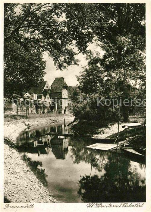 Donauwoerth Klein Wörnitz mit Färbertörl