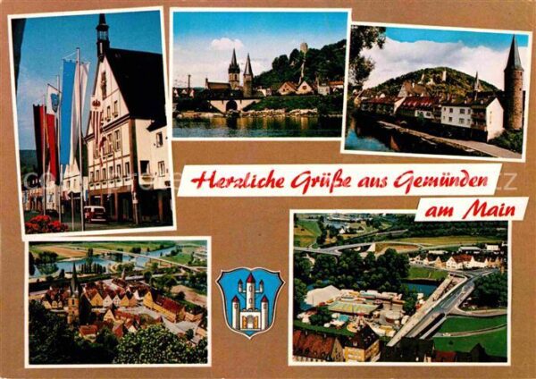 Gemuenden Main Fliegeraufnahmen Mainpartie