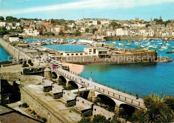 Guernsey Channel Islands St. Peter Port from Castle Cornet