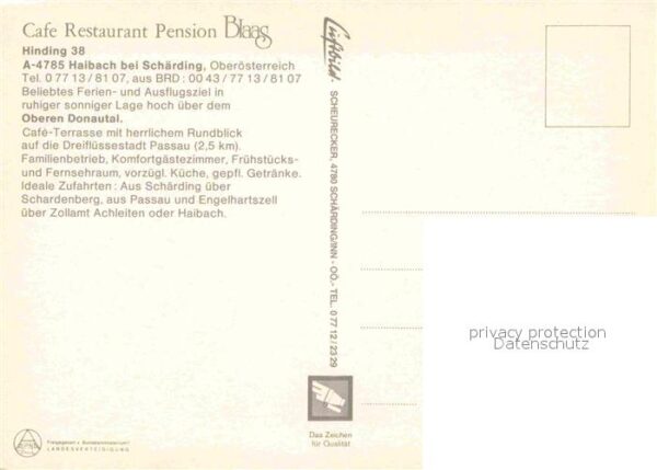 Haibach Schaerding Fliegeraufnahme Donau Inn Ilz Cafe Rest – Bild 2