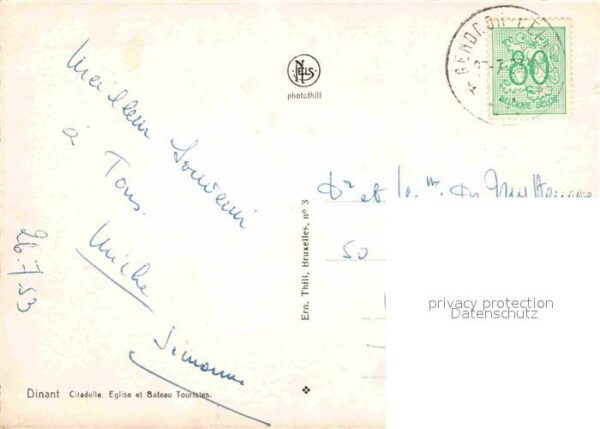 Dinant Wallonie Citadelle Eglise et Bateau – Bild 2
