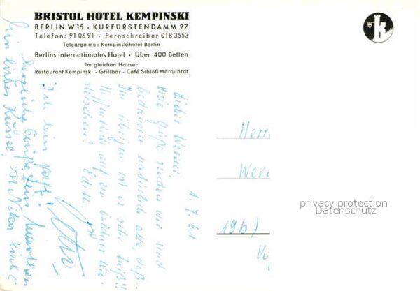 Berlin Bristol Hotel Kempinski Kurfürstendamm – Bild 2