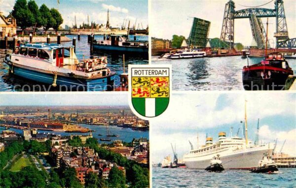 Rotterdam Seehafen Passagierdampfer Stadtpanorama