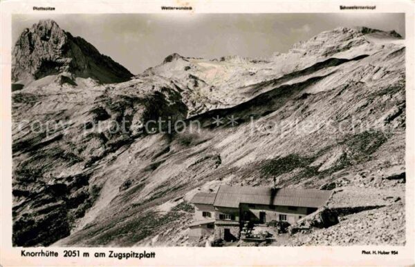 Garmisch-Partenkirchen Knorrhütte am Zugspitzplatt Berghaus We