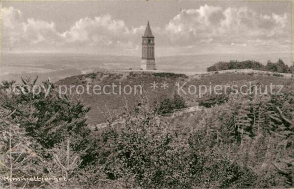 Himmelbjerget Panorama Waldpartie Kirchturm