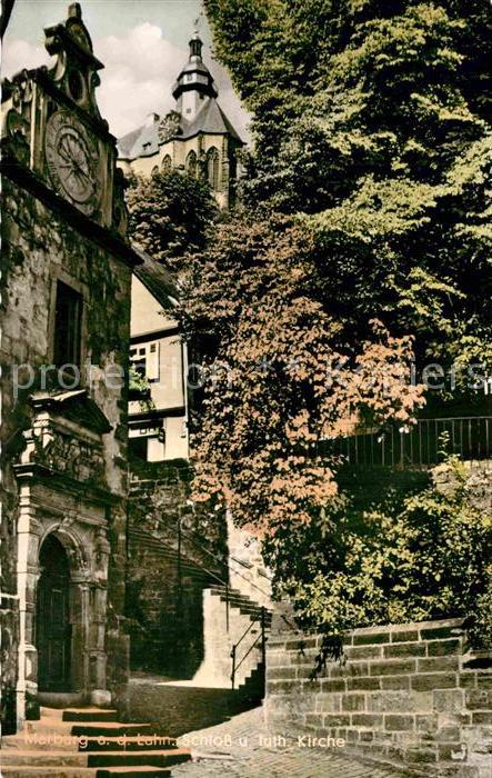 Marburg Lahn Schloss und luth Kirche