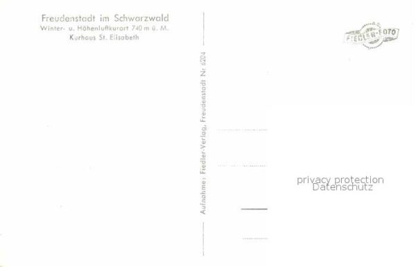 Freudenstadt Kurhaus St Elisabeth Höhenluftkurort im – Bild 2