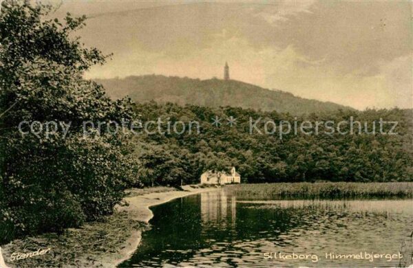 Silkeborg Midtjylland Himmelbjergeb Aussichtsturm Julsee
