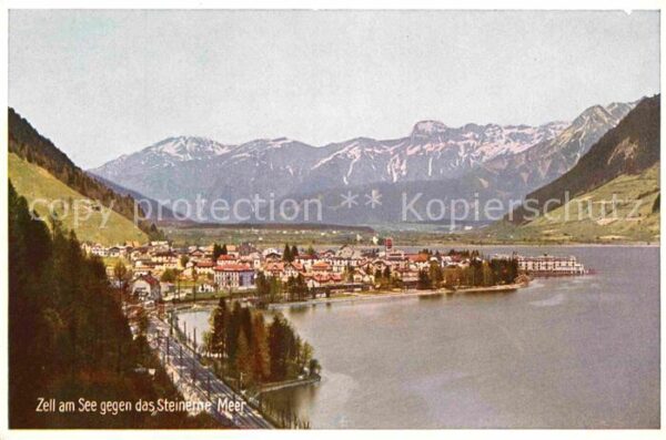 Zell See Panorama Blick gegen das Steinerne Meer