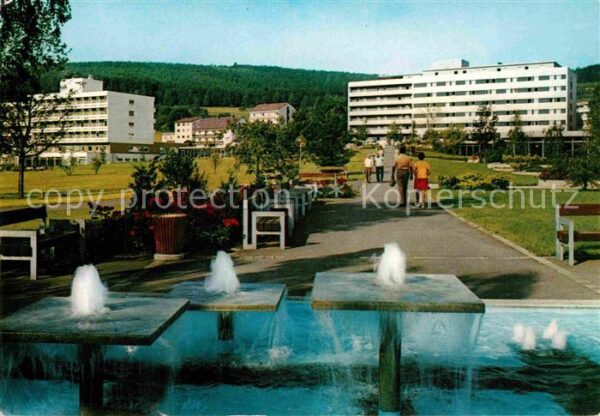 Bad Soden-Salmuenster Neuer Kurpark Wasserspiele