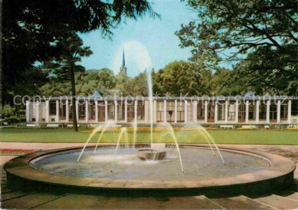 Bad Elster Wandelhalle Springbrunnen Staatsbad