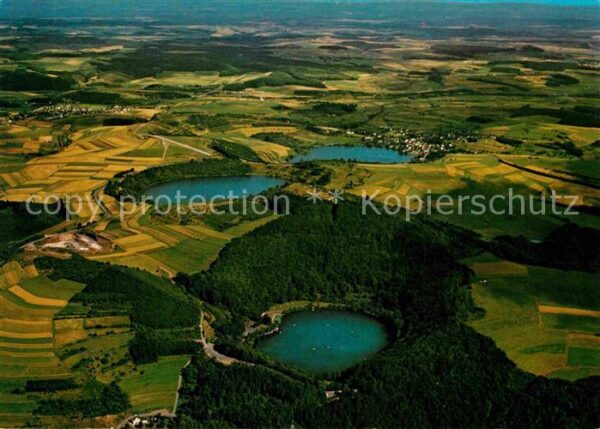 Daun Eifel Dauner Maare Fliegeraufnahme