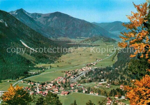 Bayrischzell Panorama Blick zur Aiplspitze Mangfallg