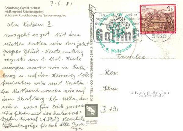 Schafberg Salzkammergut Gipfel Berghotel Schafbergspitze Dampfl – Bild 2