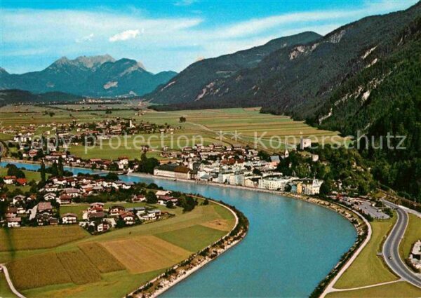 Radfeld Rattenberg Panorama Blick gegen das Kaisergebirge