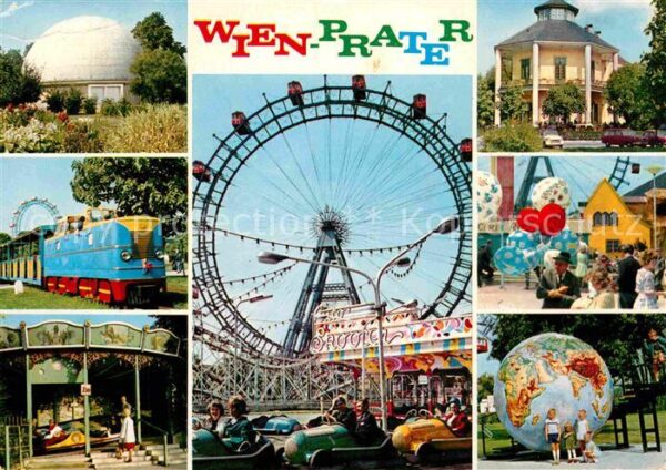 Wien Prater Riesenrad Eisenbahn Karussell We