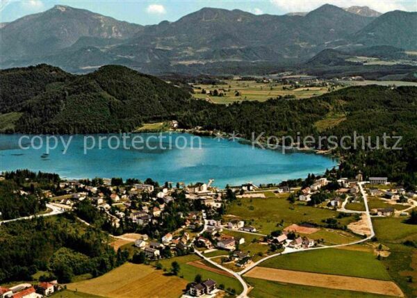 Seelach Klopeinersee Alpen Fliegeraufnahme