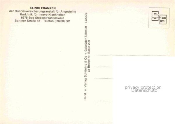 Bad Steben Klinik Franken Kurklinik Cafeteria Rest – Bild 2