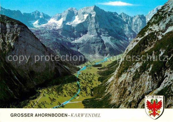 Grosser Ahornboden Panorama Karwendelgebirge Fliegeraufnah