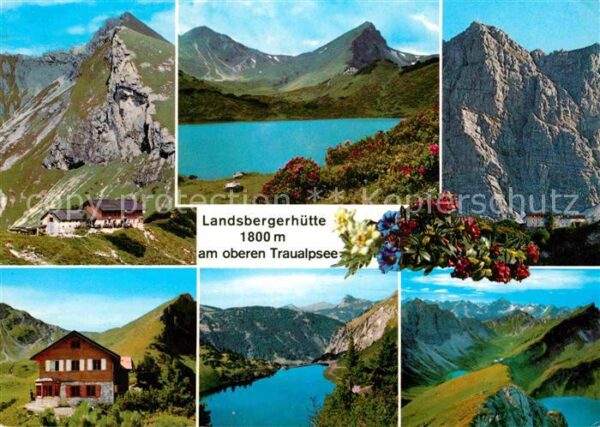 Traualpsee Landsbergerhütte Bergsee Alpenpanorama